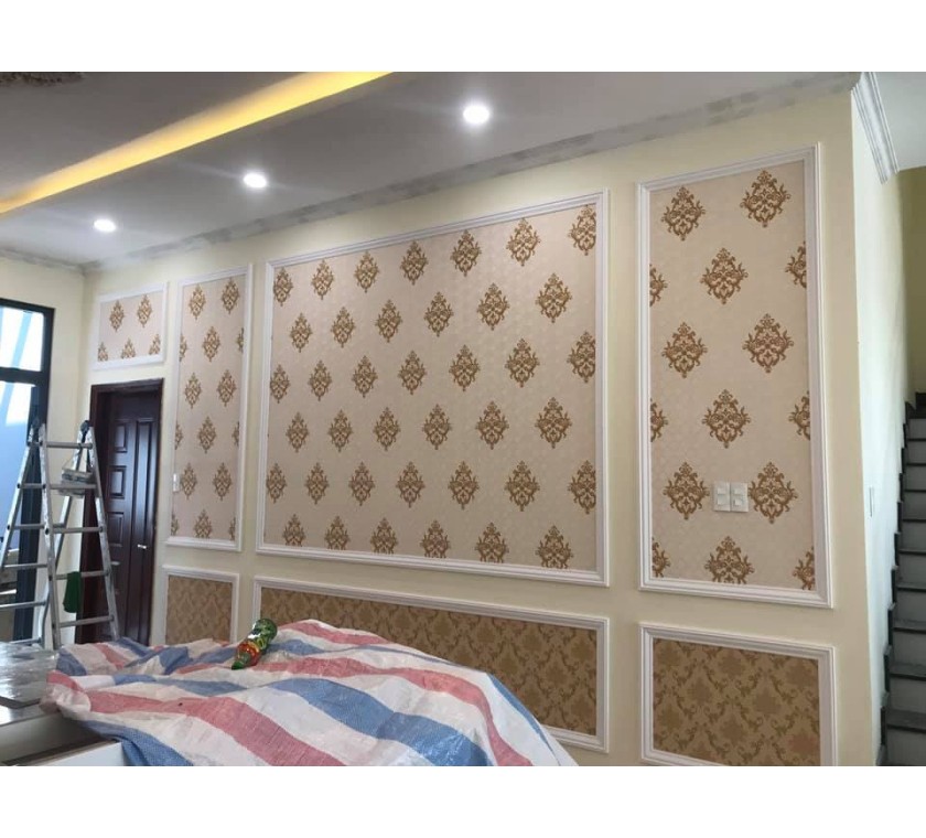 thi công giấy dán tường nhà a Châu - Phước Hải - Bà Rịa Vũng Tàu