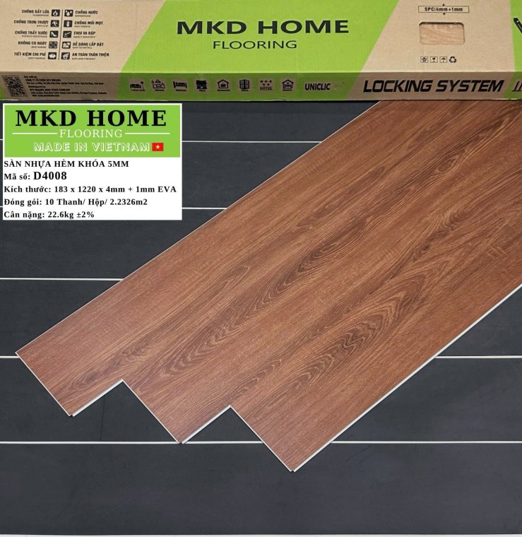 Sàn nhựa khóa hèm mikado