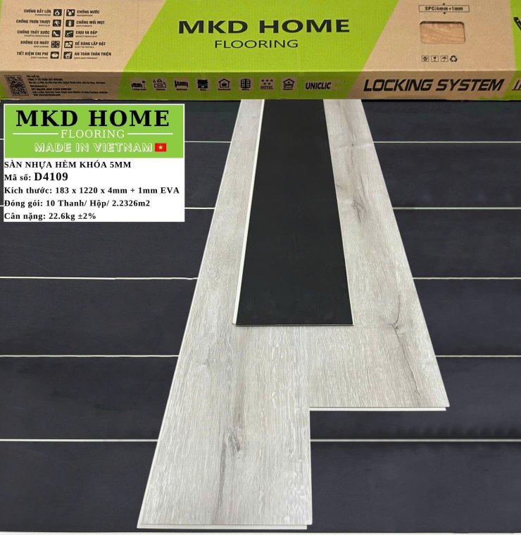 Sàn nhựa khóa hèm mikado