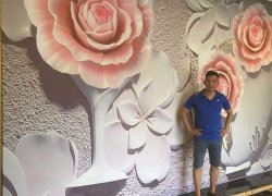 Thi công dán tường ở vũng tàu , làm cho a khách tại CC melody