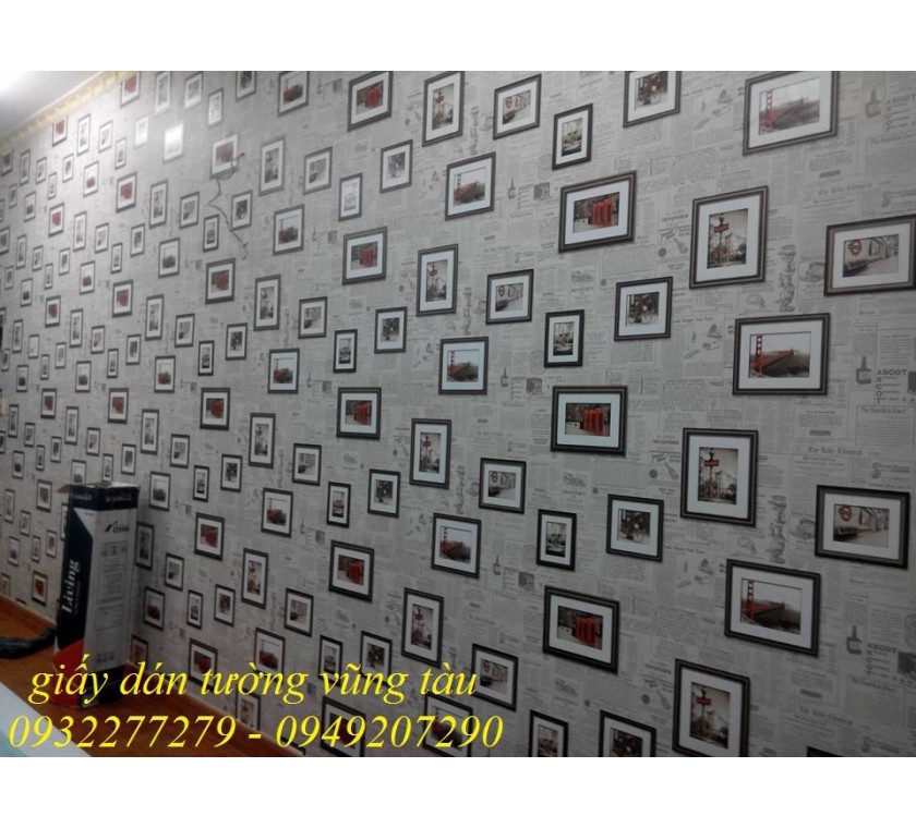 giấy dán tường 3D - thi công tại bà rịa